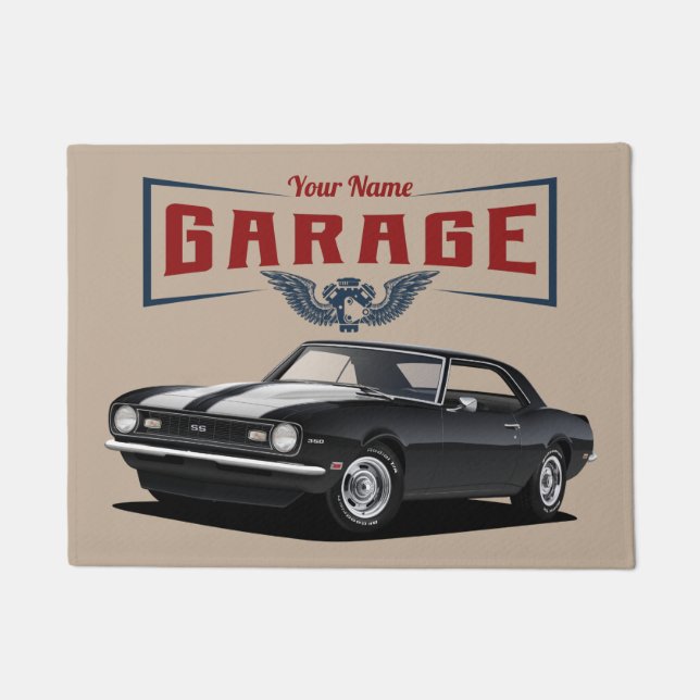 1968 Classic Muscle Car Doormat (Front)