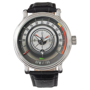 1968 Classic Sports Car Clock and Tachometer Watch