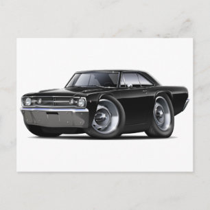 1968 Dart Black Car Postcard