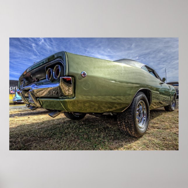 1968 Dodge Charger in HDR Poster (Front)
