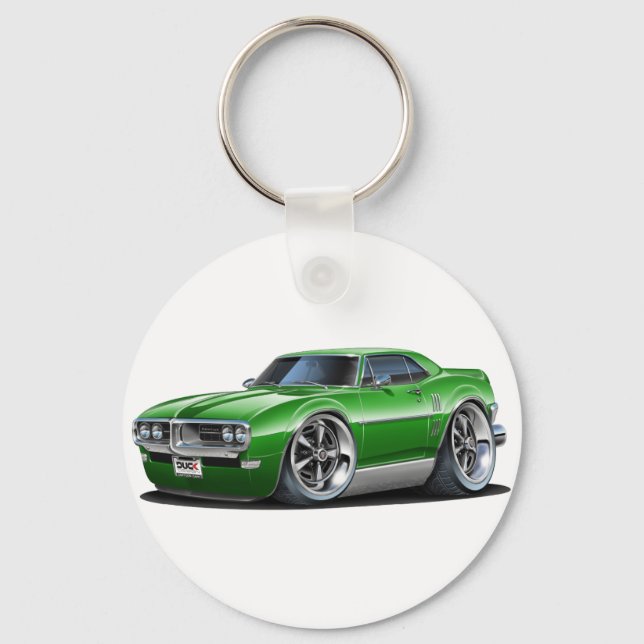 1968 Firebird Green Car Key Ring (Front)