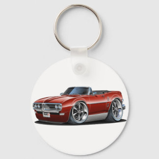 1968 Firebird Maroon Convertible Key Ring
