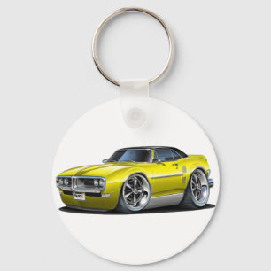 1968 Firebird Yellow-Black Car Key Ring