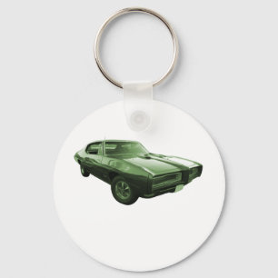 1968 GTO Muscle Car Key Ring