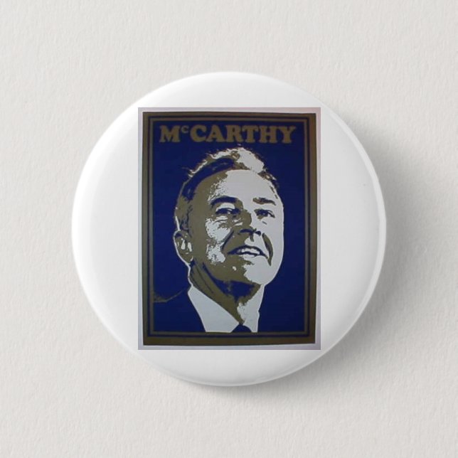 1968 Mccarthy 6 Cm Round Badge (Front)