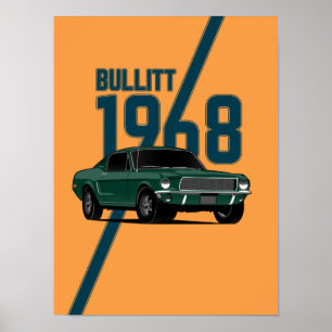 1968 Mustang Poster