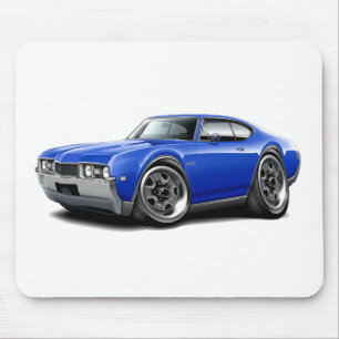 1968 Olds 442 Blue Car Mouse Mat