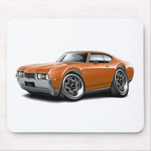 1968 Olds 442 Orange Car Mouse Mat