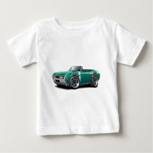 1968 Olds 442 Teal-White Convertible Baby T-Shirt