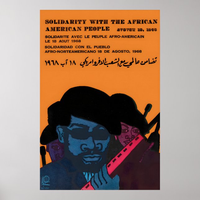 1968 OSPAAAL Poster Solidarity with the (Front)