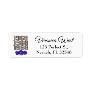 1968 Peace Sign Hippie Flower Power Purple