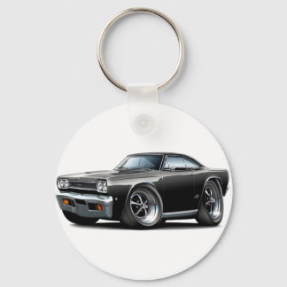 1968 Plymouth GTX Black Car Key Ring
