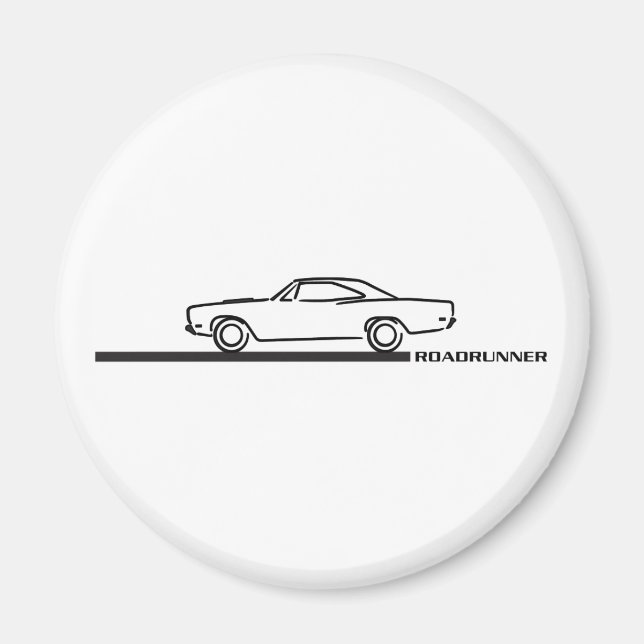 1968 Plymouth Roadrunner Magnet (Front)