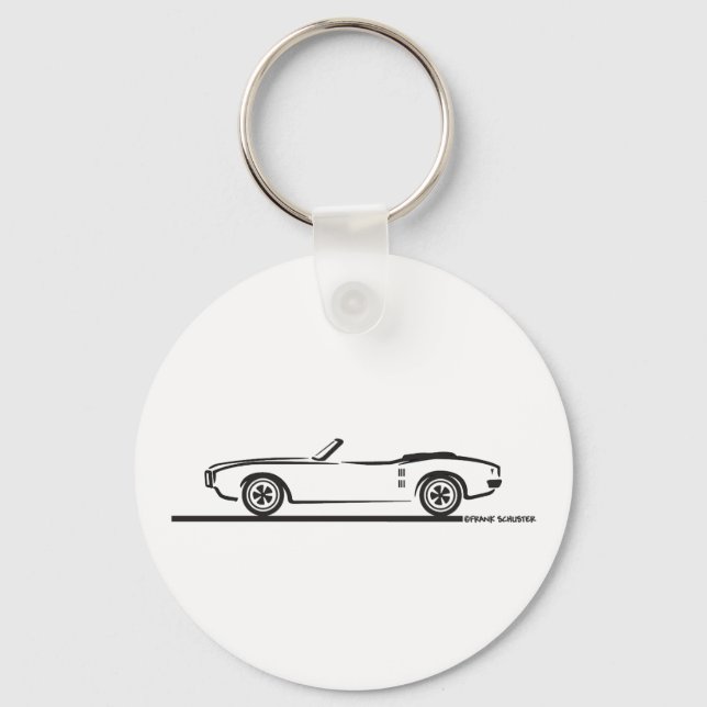 1968 Pontiac Firebird Convertible Key Ring (Front)