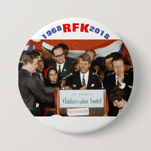 1968 RFK 2018 7.5 CM ROUND BADGE
