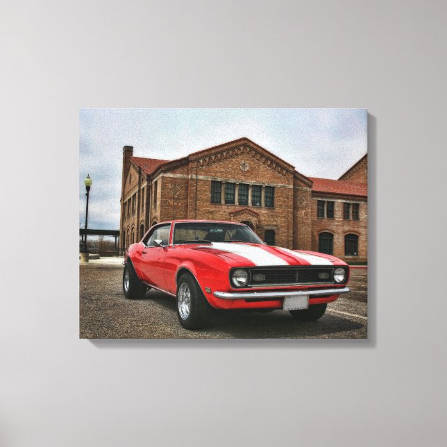 1968 super sport chevy camaro canvas print (Front)
