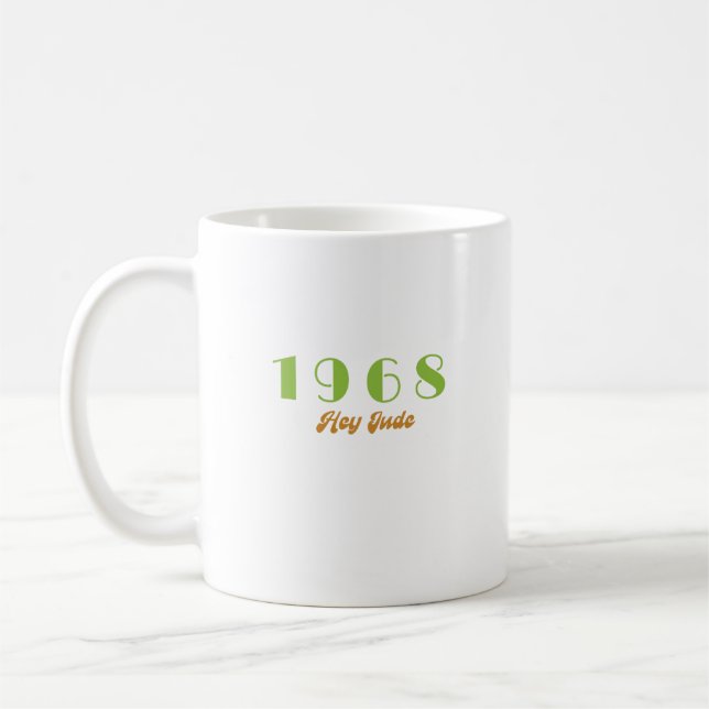 1968 Top Song, Hey Jude Coffee Mug (Left)