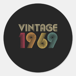 1969 54Th 54 Classic Round Sticker