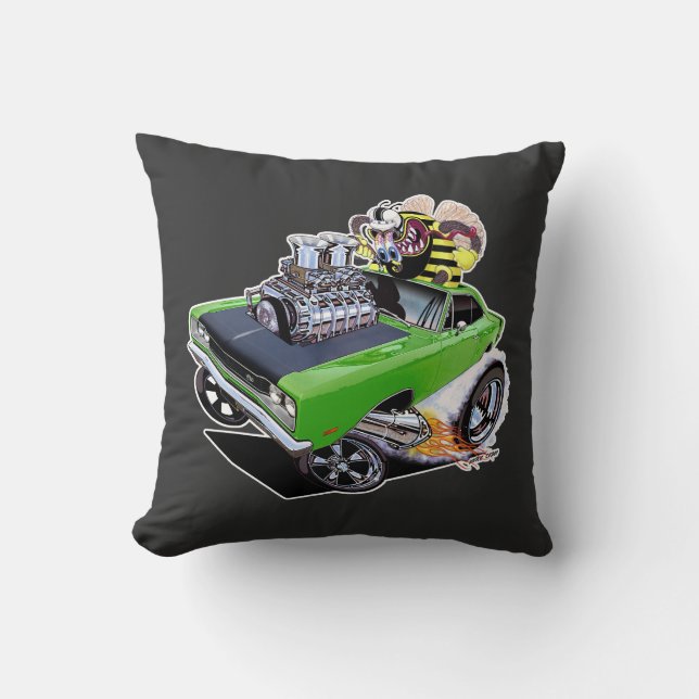 1969 Born to Buzz Super Bee Cushion (Front)