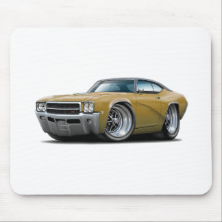 1969 Buick GS Gold-Black Top Car Mouse Mat