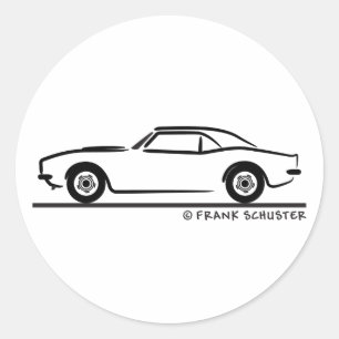 1969 Camaro Classic Round Sticker