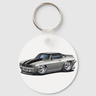 1969 Camaro Grey-Black Car Key Ring
