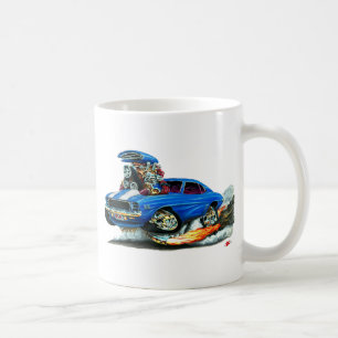 1969 Camaro RS SS Blue-White Car Coffee Mug