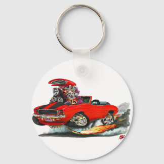 1969 Camaro RS SS Red-Black Convertible Key Ring
