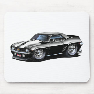 1969 Camaro SS Black-White Car Mouse Mat