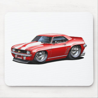 1969 Camaro SS Red-White Car Mouse Mat