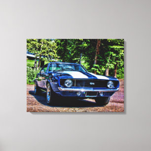 1969 Camaro SS Super Sport Muscle Car Canvas Print