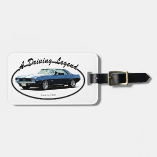 1969 CAMARO YENKO BLUE LUGGAGE TAG