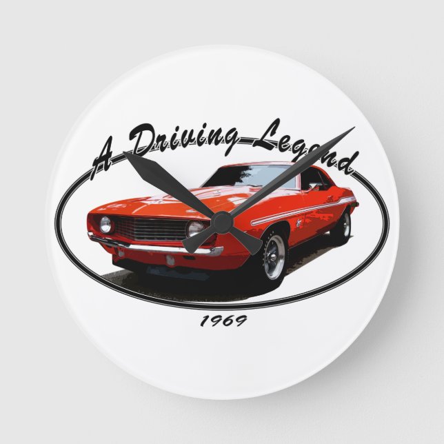 1969_camaro_yenko_orange round clock (Front)