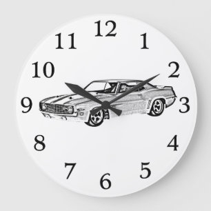 1969 Camaro Z28 Large Clock