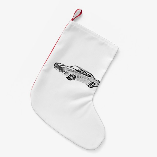 1969 Camaro Z28 Small Christmas Stocking (Front (Hanging))