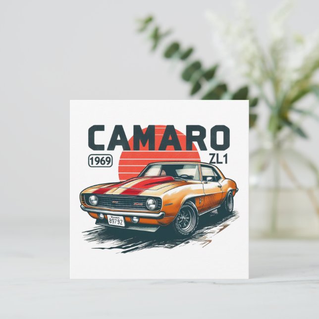 1969 Camaro ZL1 Holiday Card (Standing Front)