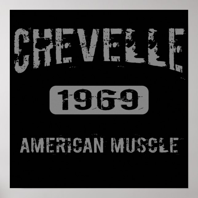 1969 Chevelle American Muscle Poster (Front)