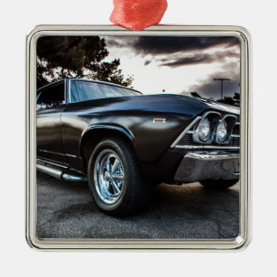 1969 Chevelle Photography Metal Tree Decoration