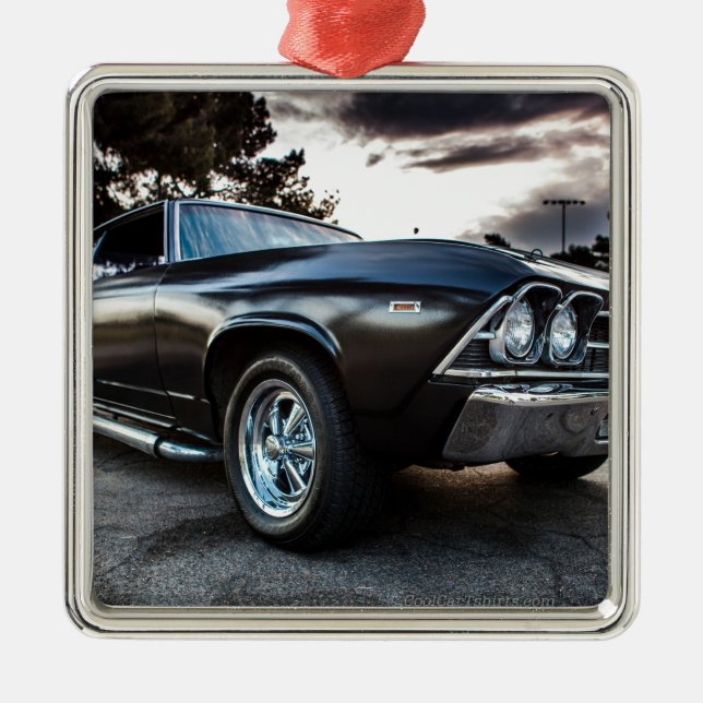 1969 Chevelle Photography Metal Tree Decoration (Front)