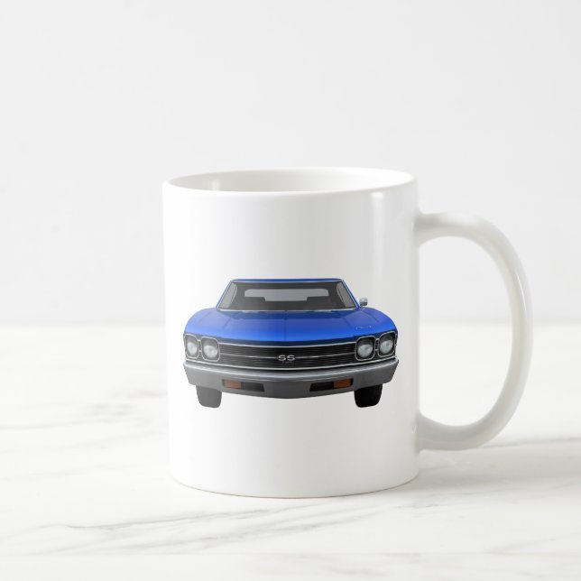 1969 Chevelle SS: Blue Finish Coffee Mug (Right)