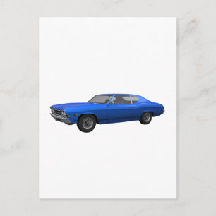 1969 Chevelle SS: Blue Finish Postcard