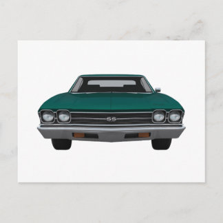 1969 Chevelle SS: Green Finish Postcard