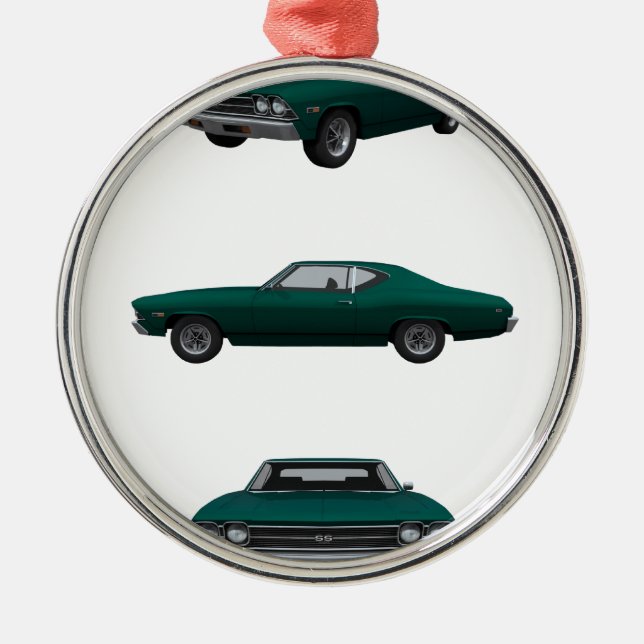 1969 Chevelle SS: Metal Tree Decoration (Front)