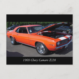 1969 Chevy Camaro Z/28 Postcard