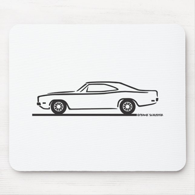 1969 Dodge Charger Mouse Mat (Front)