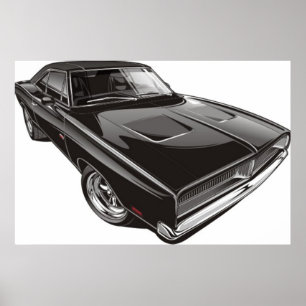 1969 Dodge Charger Poster