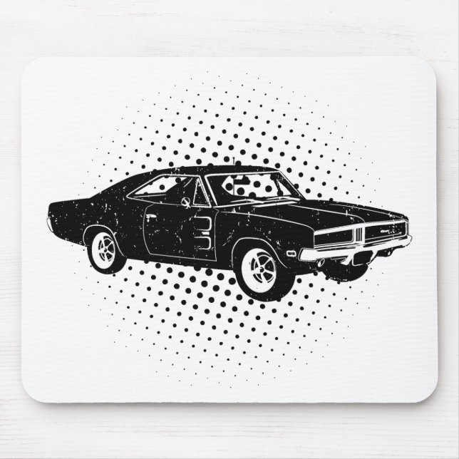 1969 Dodge Charger R/T SE Mouse Mat (Front)