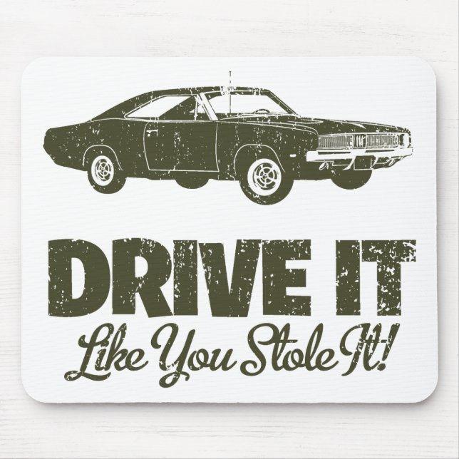 1969 Dodge Hemi Charger Mouse Mat (Front)