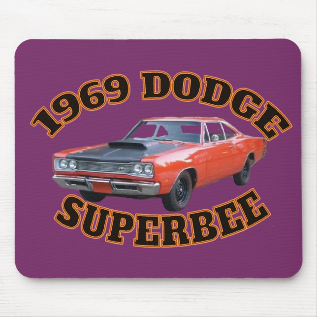 1969 Dodge Superbee Mouse Pad. Mat (Front)