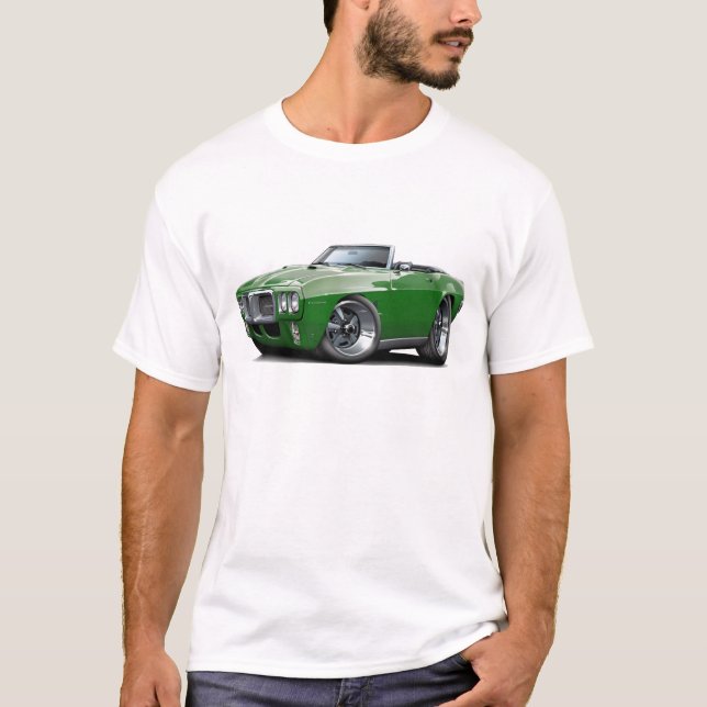 1969 Firebird Dark Green Convertible T-Shirt (Front)